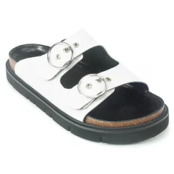 Circle Buckle Lowform Sandal