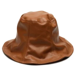 Freddie Leather Tulip Shaped Hat