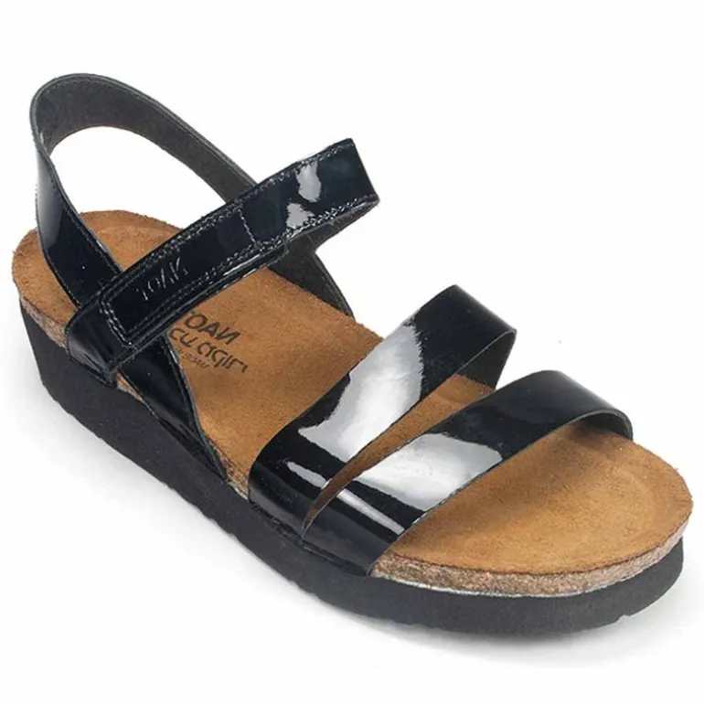 Kayla Sandal Black Patent (7806-501)