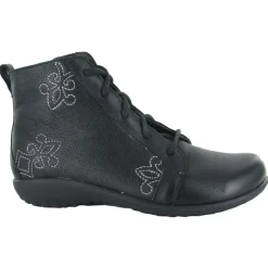 Manga Embroidered Lace Up Bootie (11024)