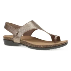 Reece T-Strap Slingback Sandal - Bronze Metallic